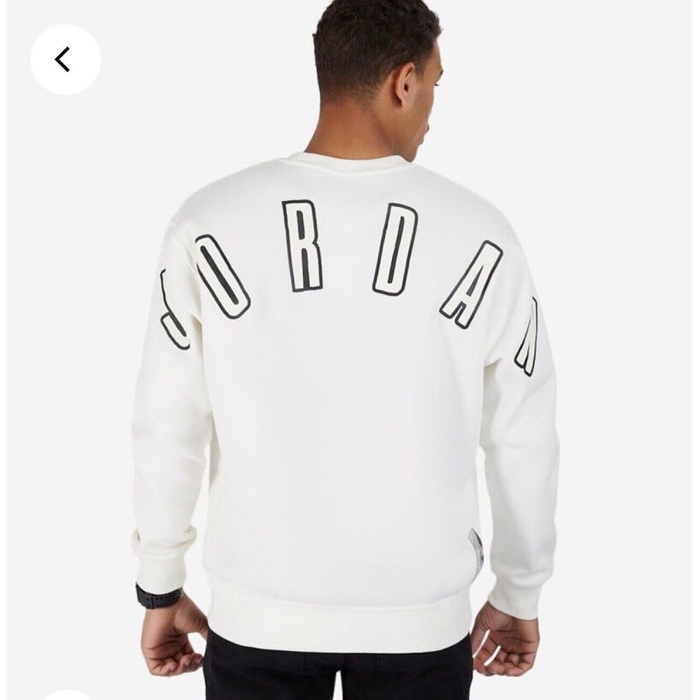 ✅Jordan Flight MVP Men's Graphic Fleece Crew-Neck Sweatshirt FB7019-133 NEW SzXL